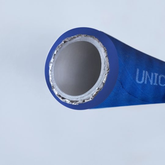 橡胶特氟龙软管，内层PTFE四氟材质，外层耐磨EPDM耐酸碱橡胶适用于酸碱化工行业，制药等精细化工行业